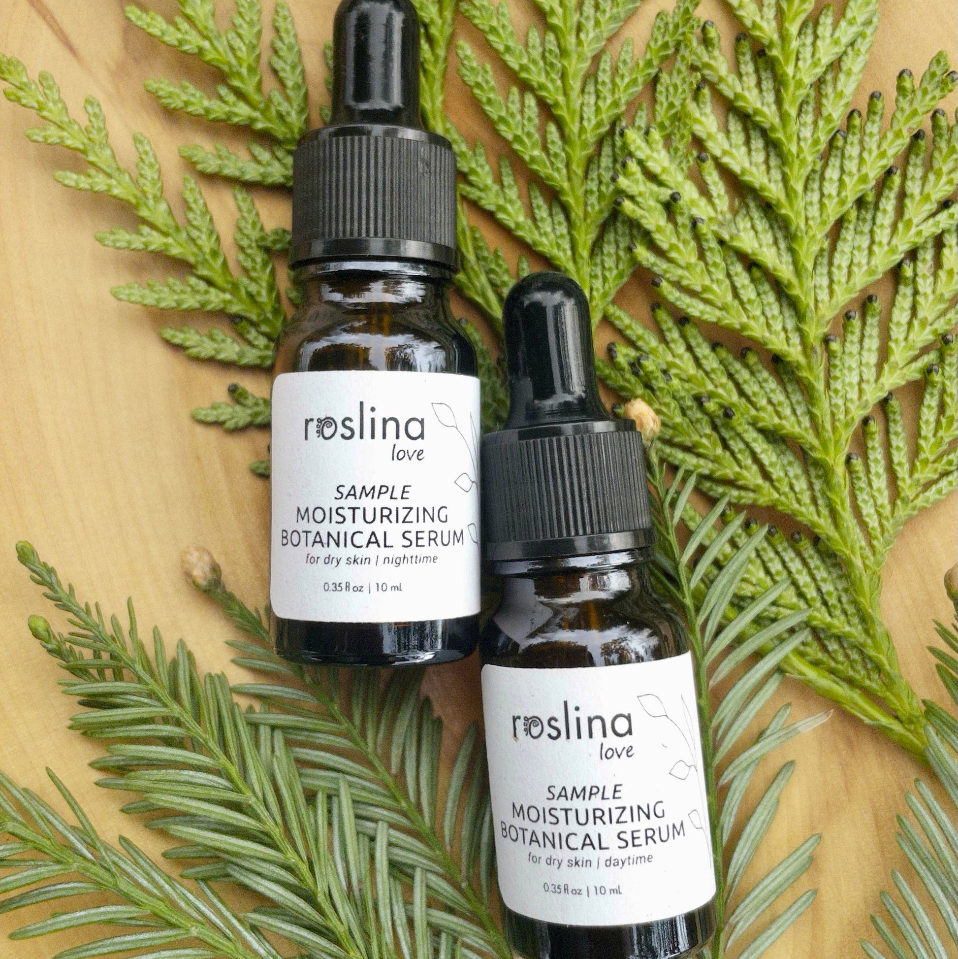 Organic facial moisturizing serum with botanical oils – moisturizing duo for the face